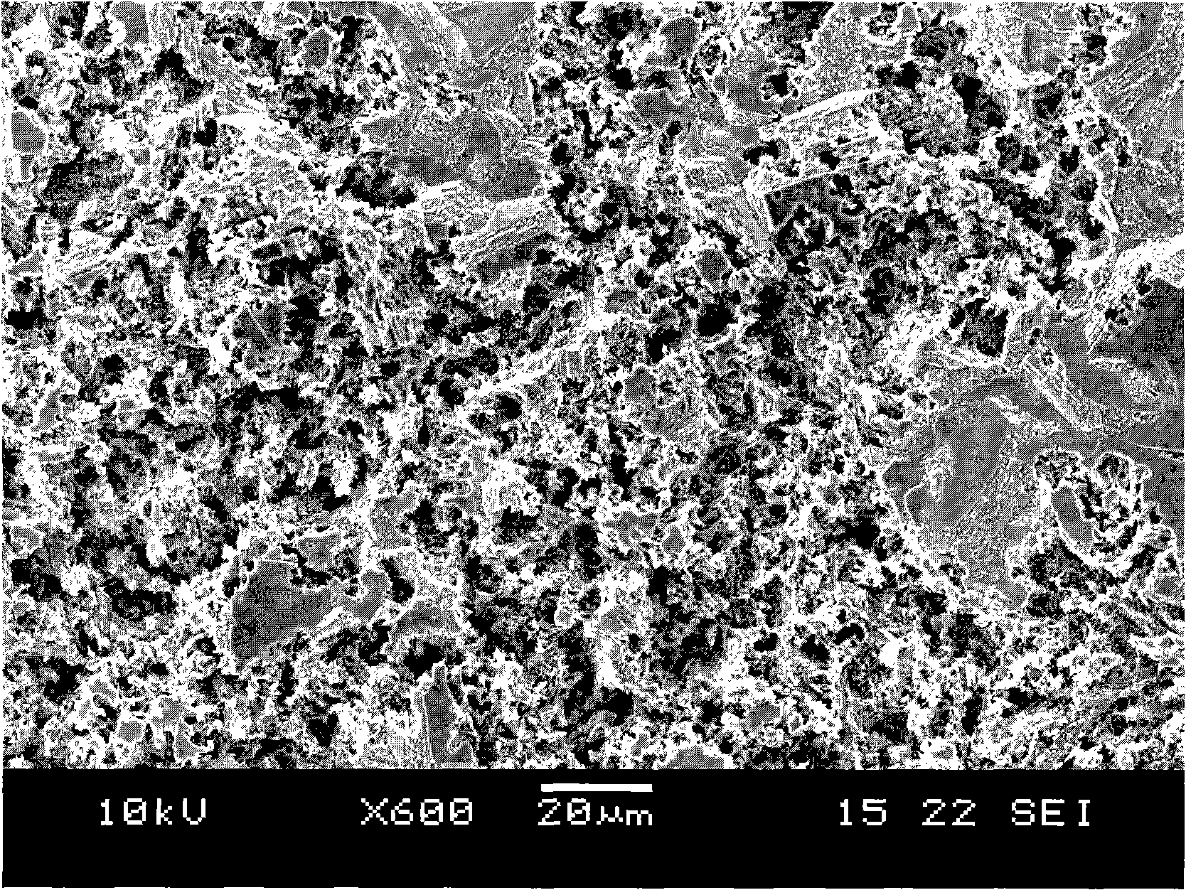 Method for preparing high specific surface diamond electrode