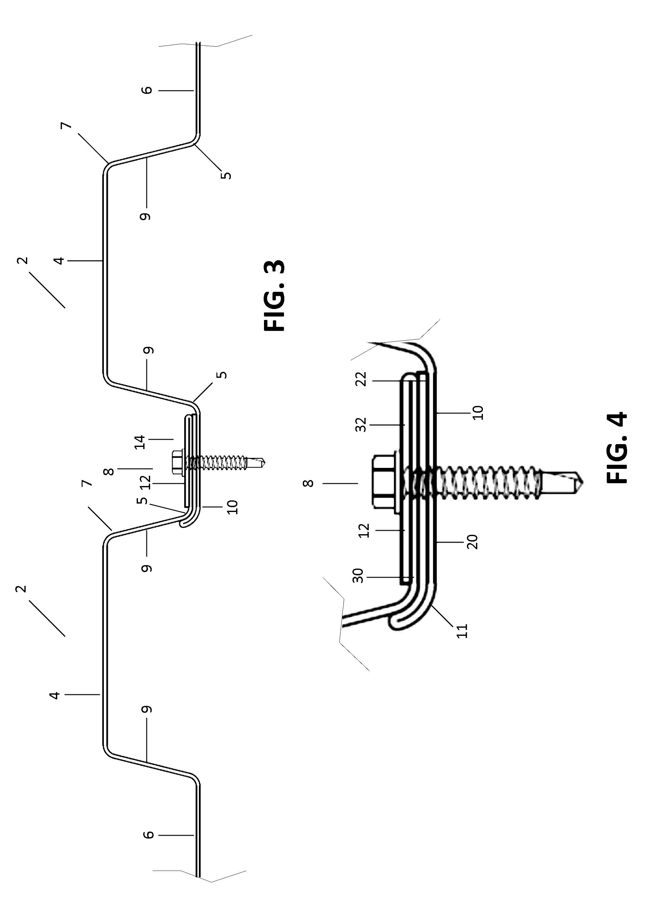 Structural panel systems with a nested sidelap and method of securing