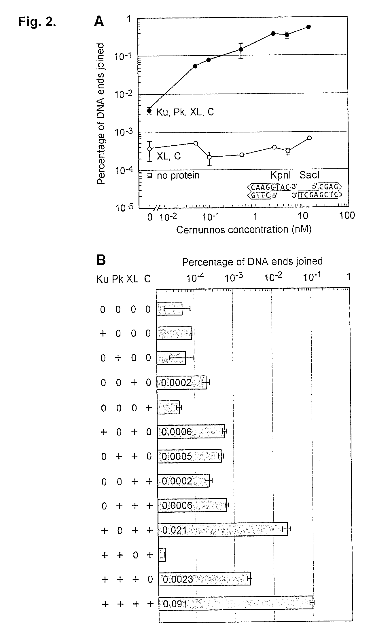 Mismatched end DNA ligase