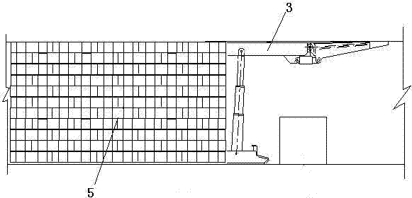 Supporting method of block tenon structure wall in gob-side entry retaining