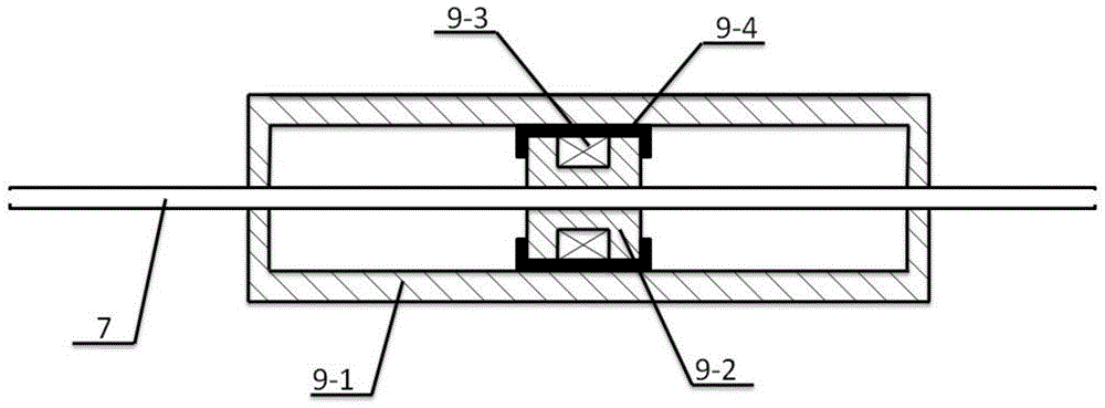 A master-end manipulator device of a master-slave minimally invasive vascular interventional surgery auxiliary system