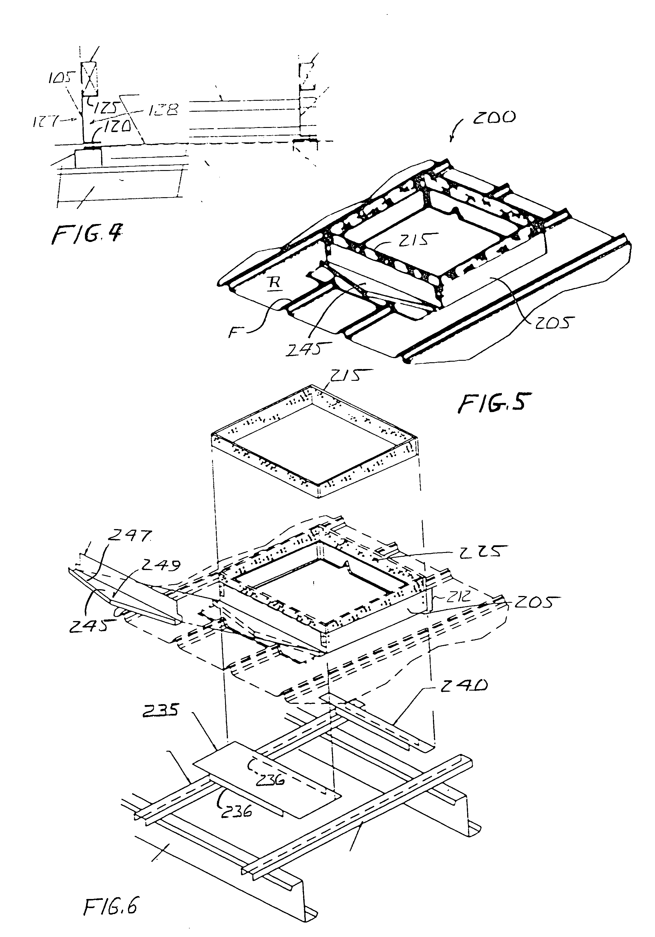 Knock-down roof curb