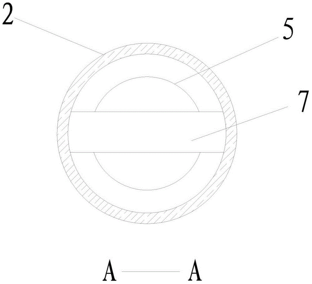 Water seal connecting pipe used for connecting faucet