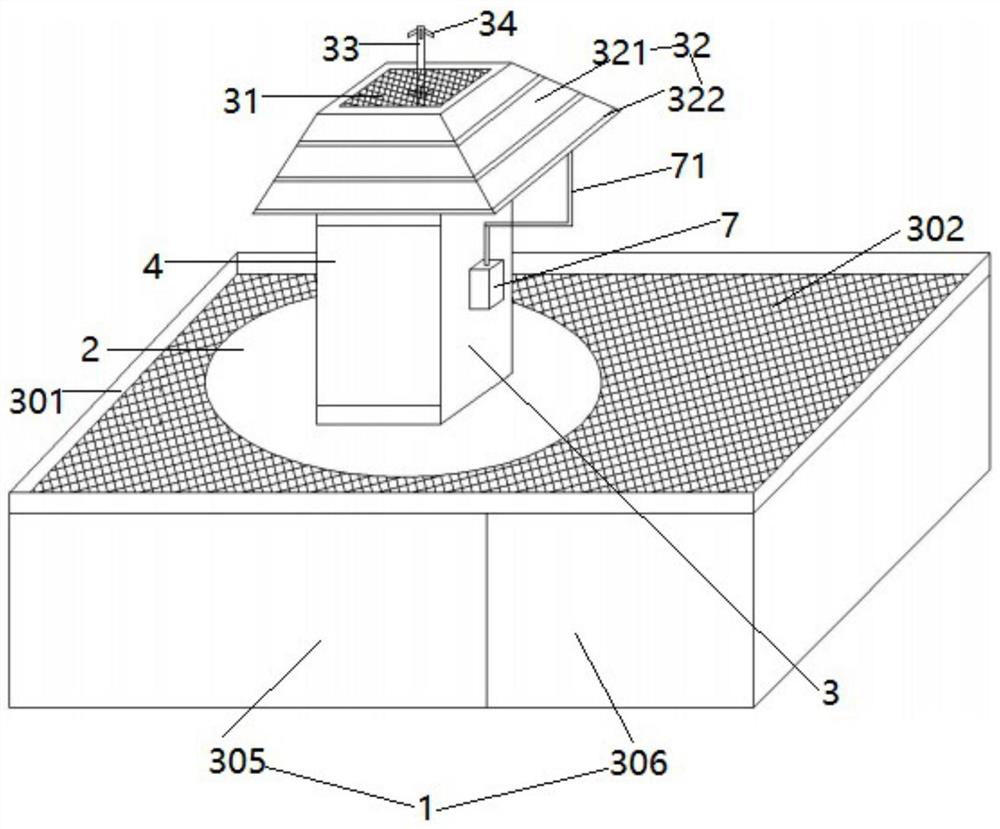 Rainwater classified collection device and method