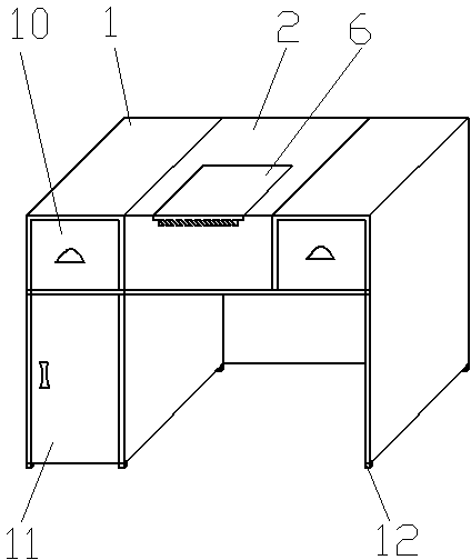 Multifunctional office desk