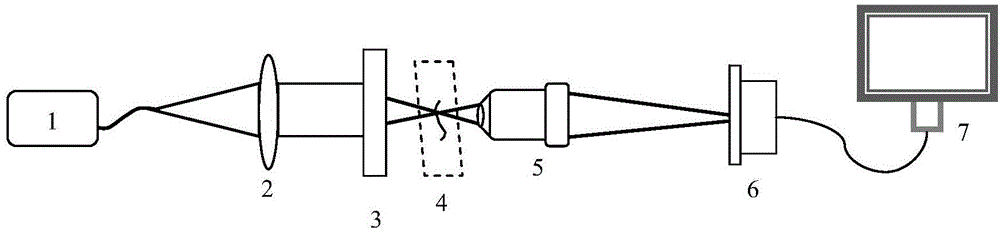 Coaxial digital holographic microscopy imaging device and method for detecting glass subsurface defect