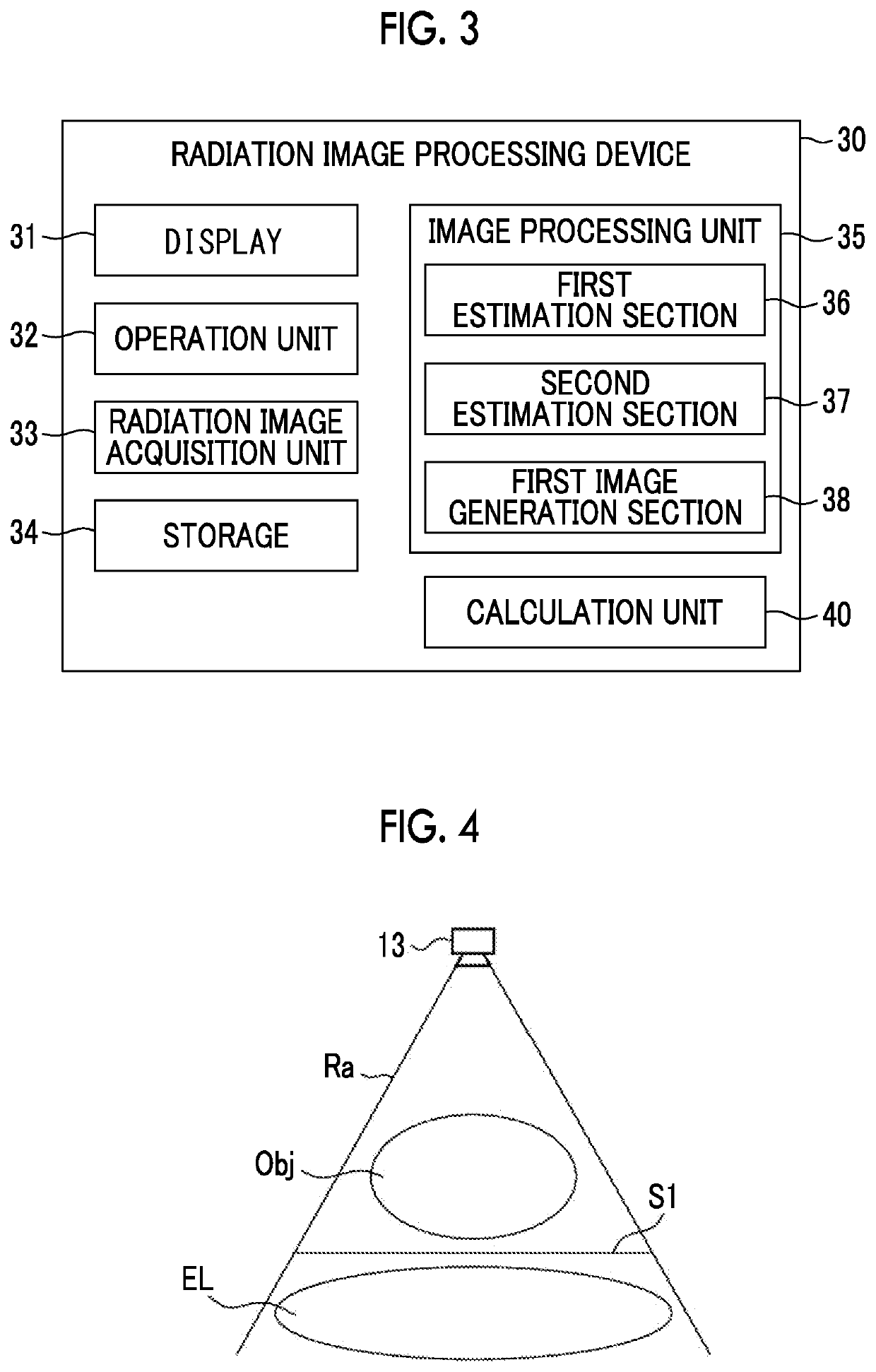 Radiation image processing device and radiation image processing method