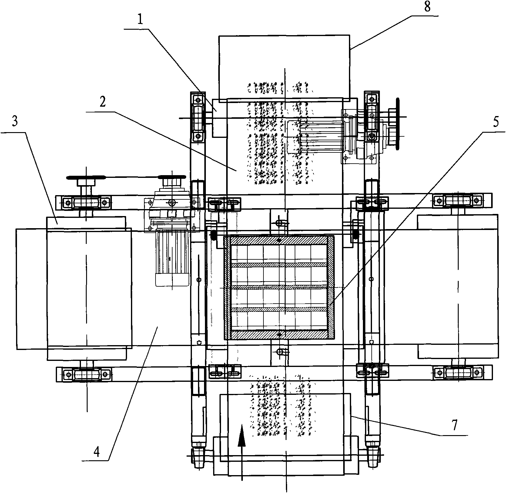 Crossed belt type permanent magnetic separator