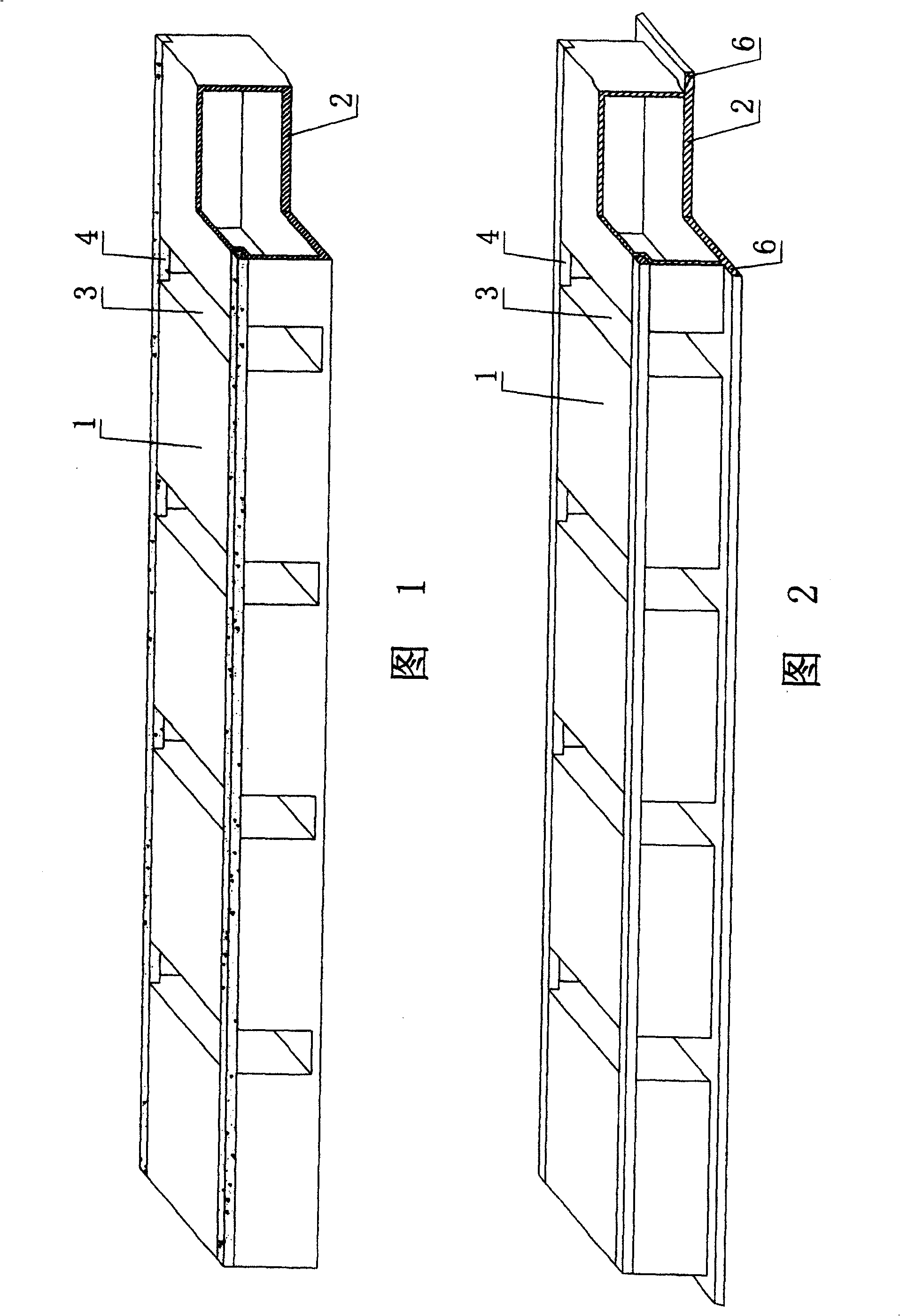 Cavity member for hollow slab