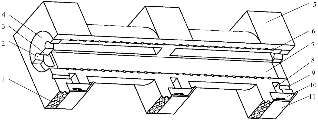 Pneumatic soft robot with ring longitudinal muscle structure