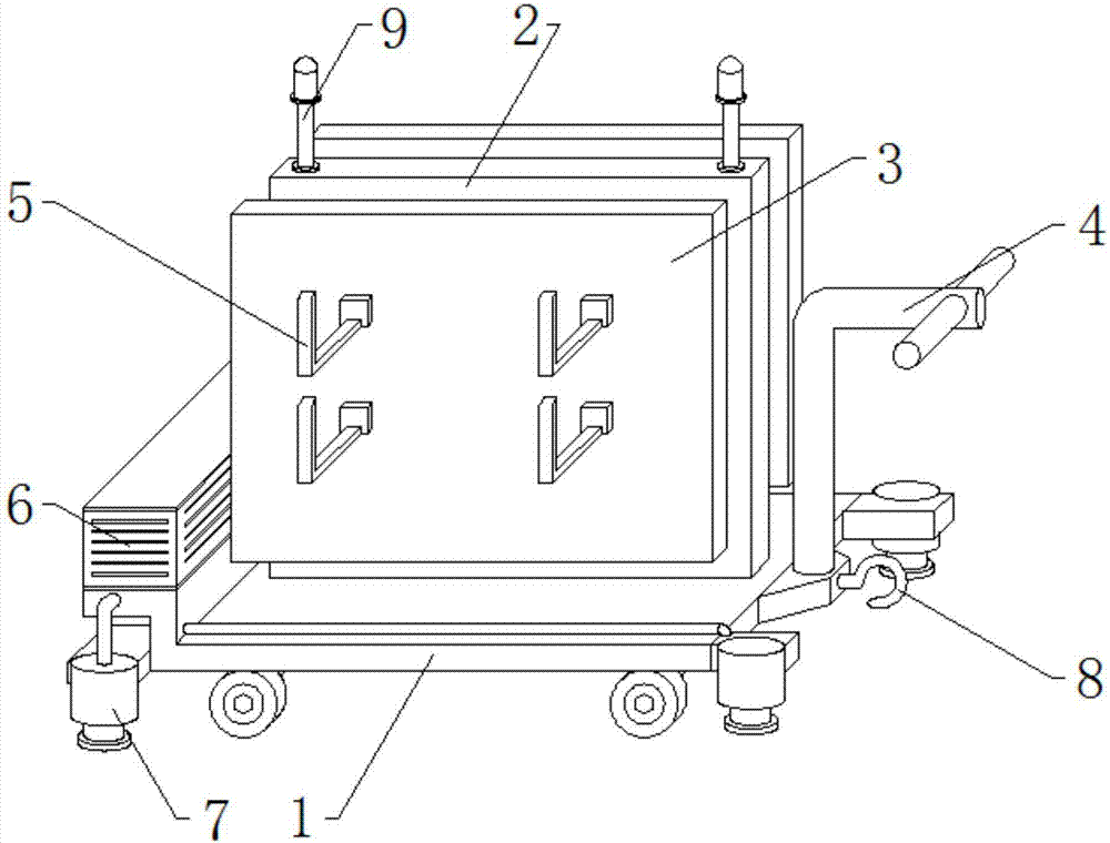 Pipe fitting fetching and placing car used for civil engineering