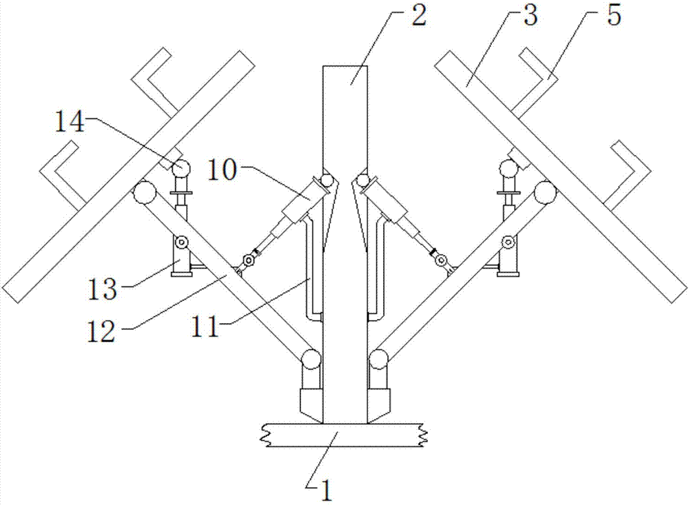 Pipe fitting fetching and placing car used for civil engineering