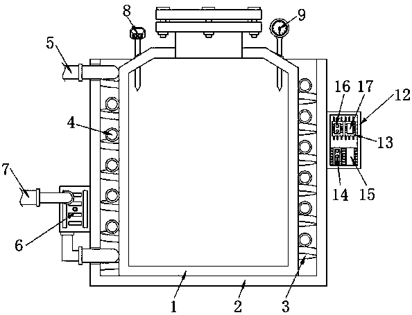 Reaction kettle protection device for processing modified starch