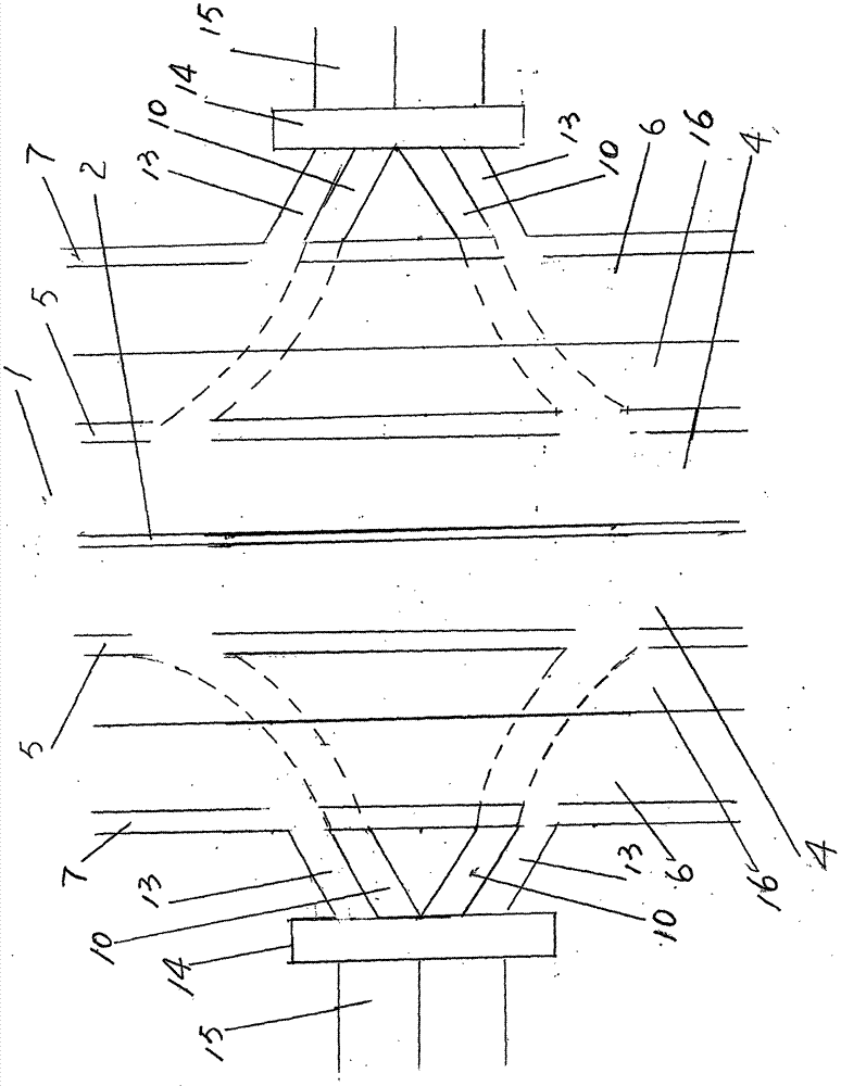 Expressway for achieving mutually isolating passing of motor vehicles through passages according to types