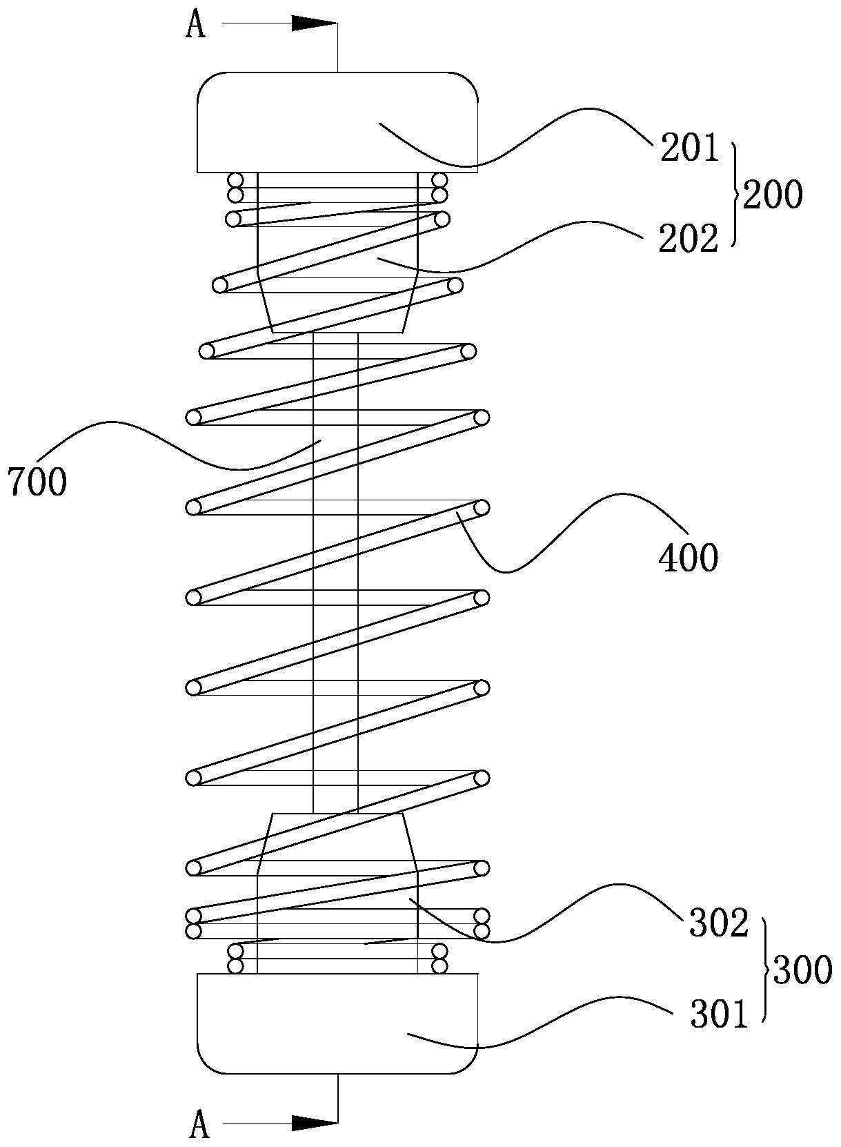 Electromagnetic valve for realizing pressure adjusting through mechanical force transmission