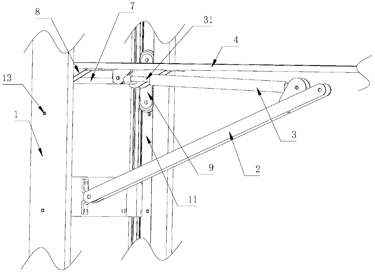 Folding hidden wall-mounted table