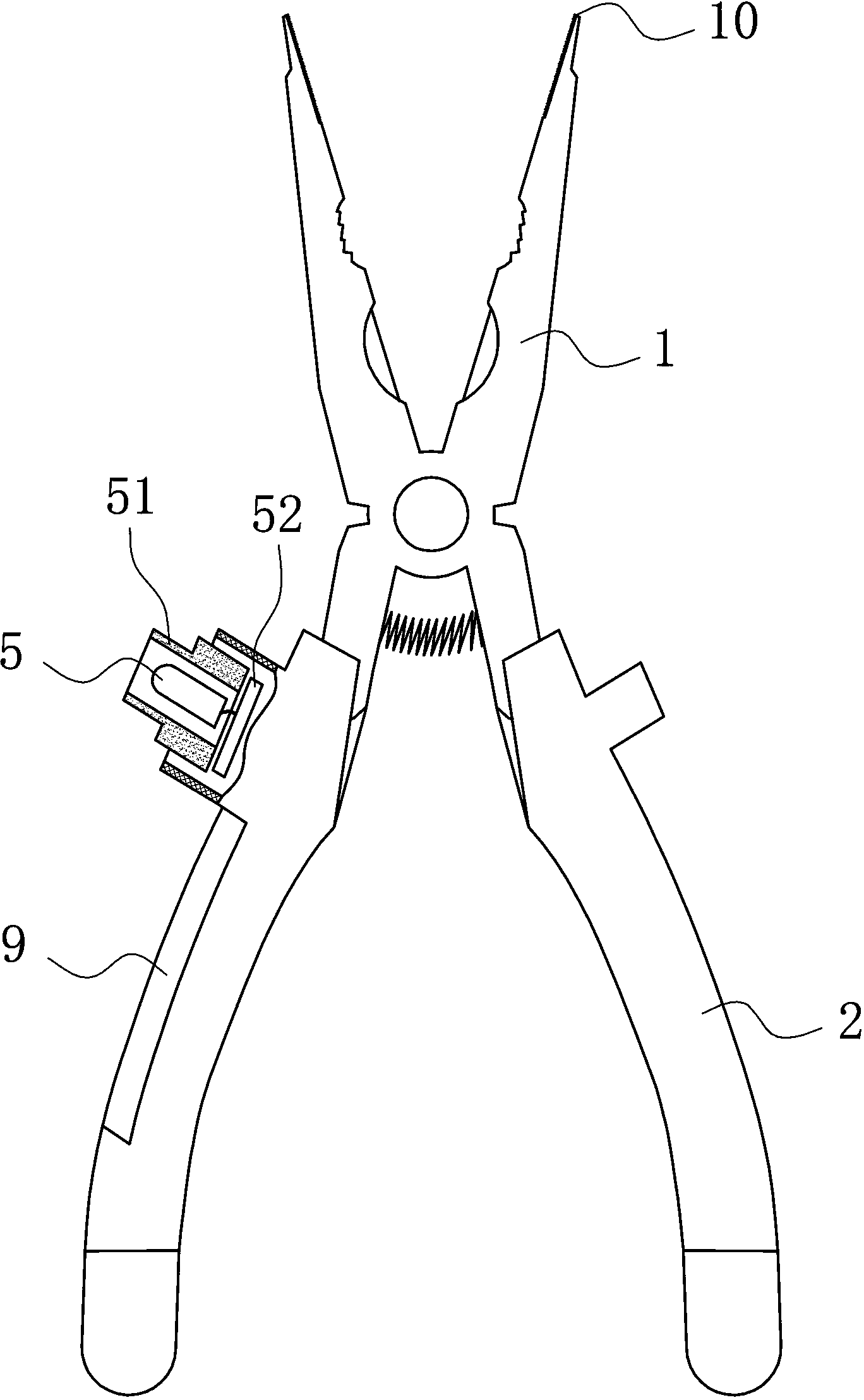 Acousto-optic electrical measuring clamp