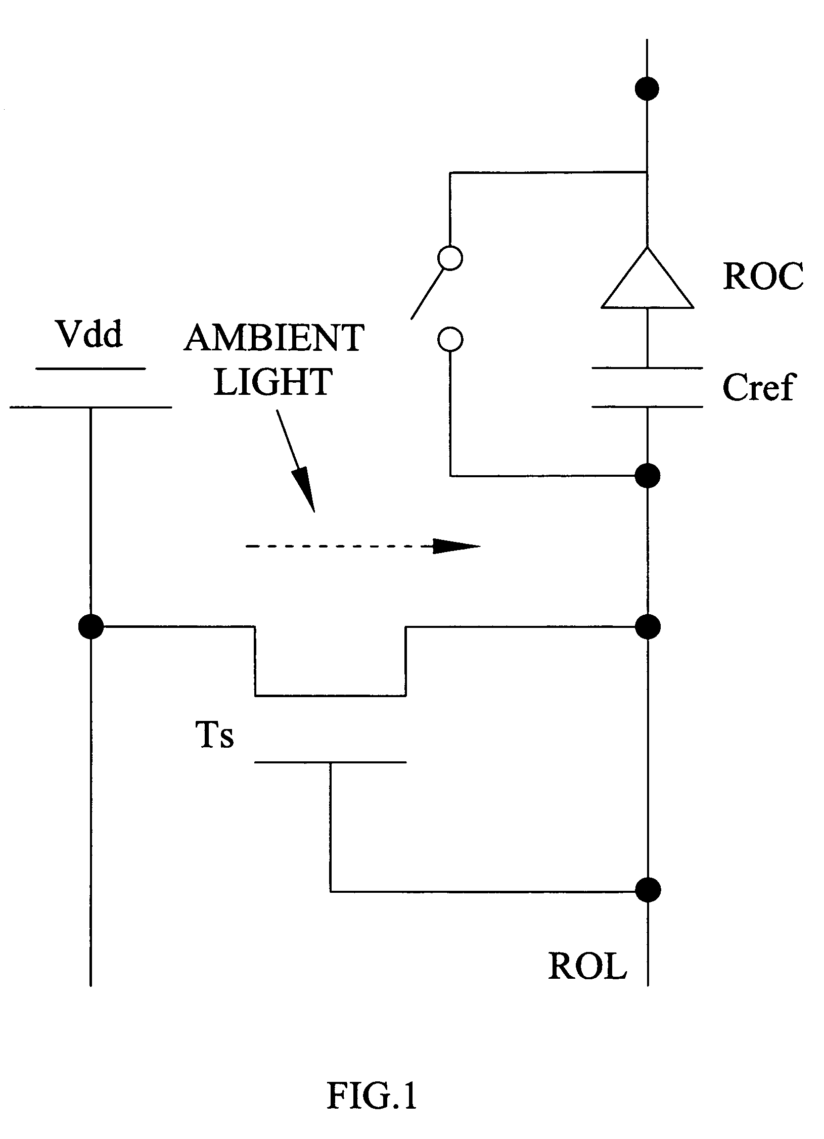 LCD with ambient light sense function and method thereof