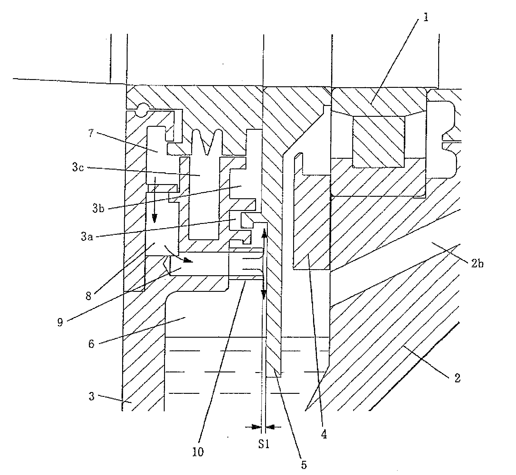 Bearing device for main electric motor for vehicle