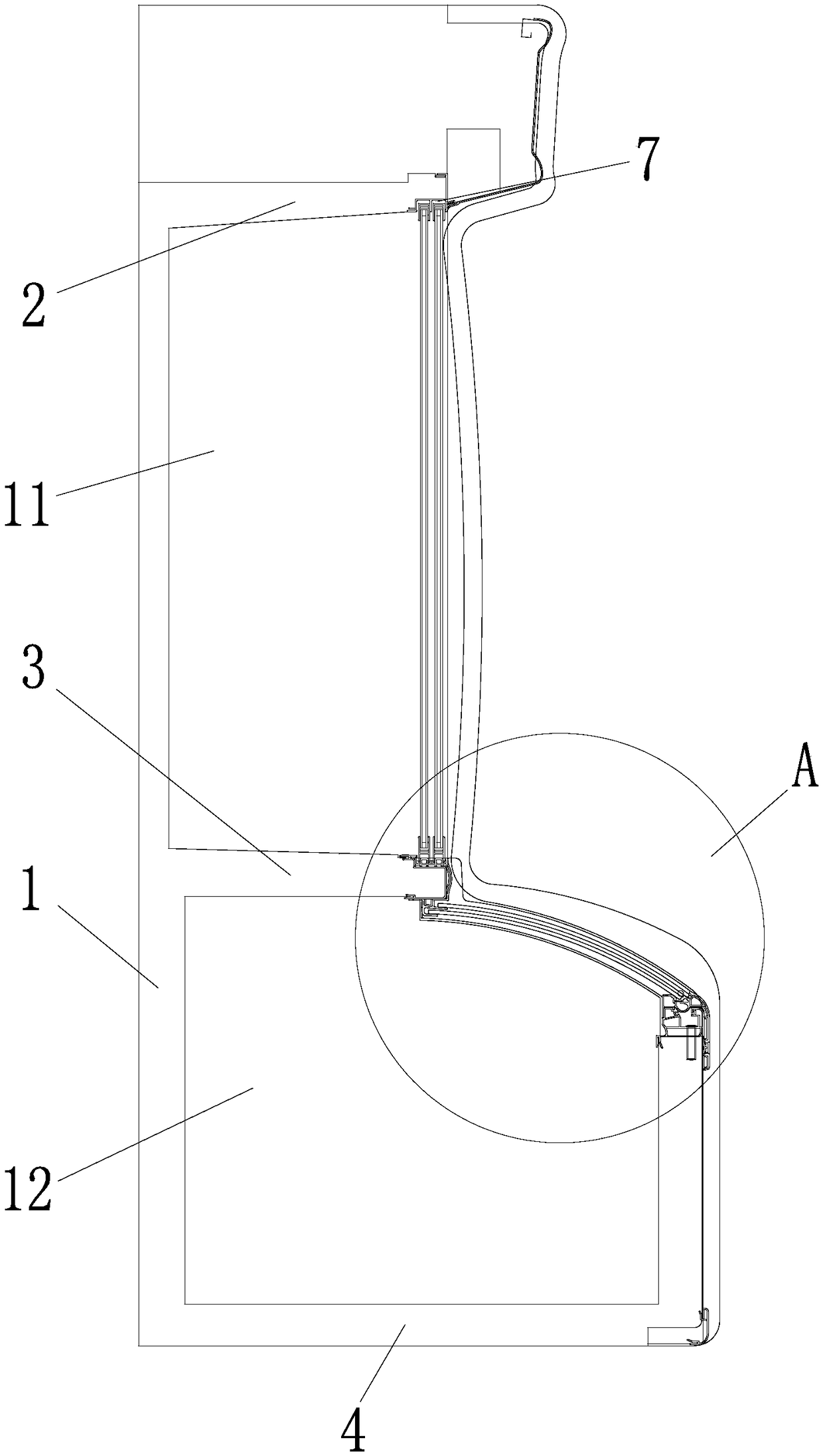 Water guide assembly for dish ordering cabinet