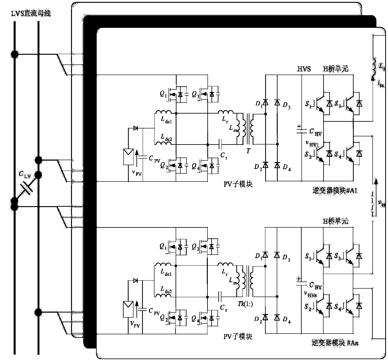 A cascaded h-bridge multilevel converter and its control method