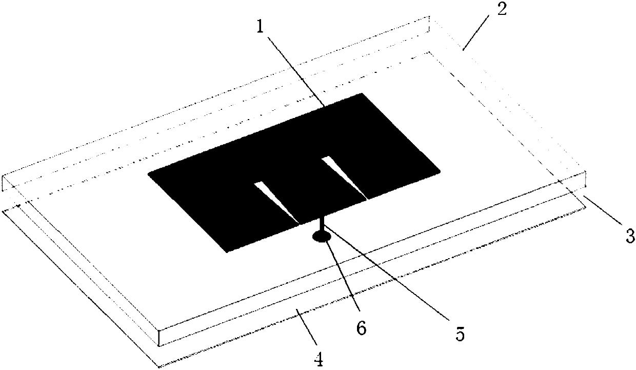 High temperature resistance microstrip antenna