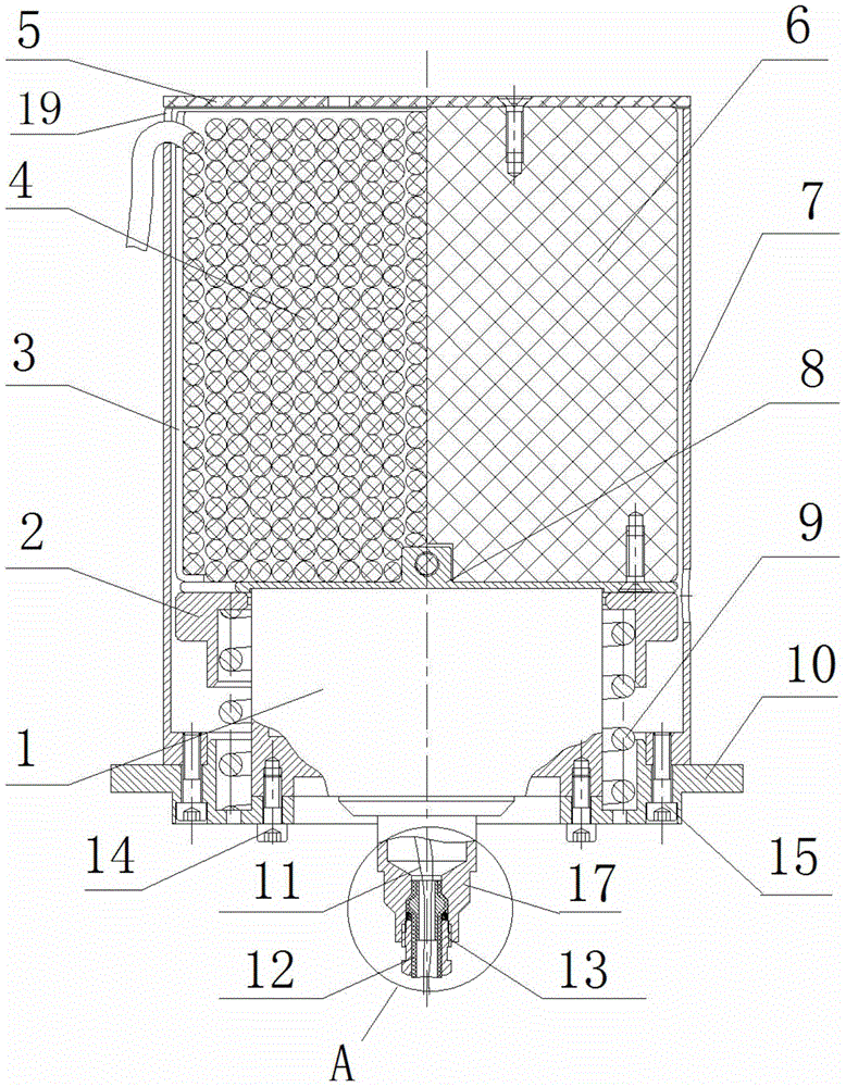 Electromagnetic automatic line throwing appliance for recycling underwater robot