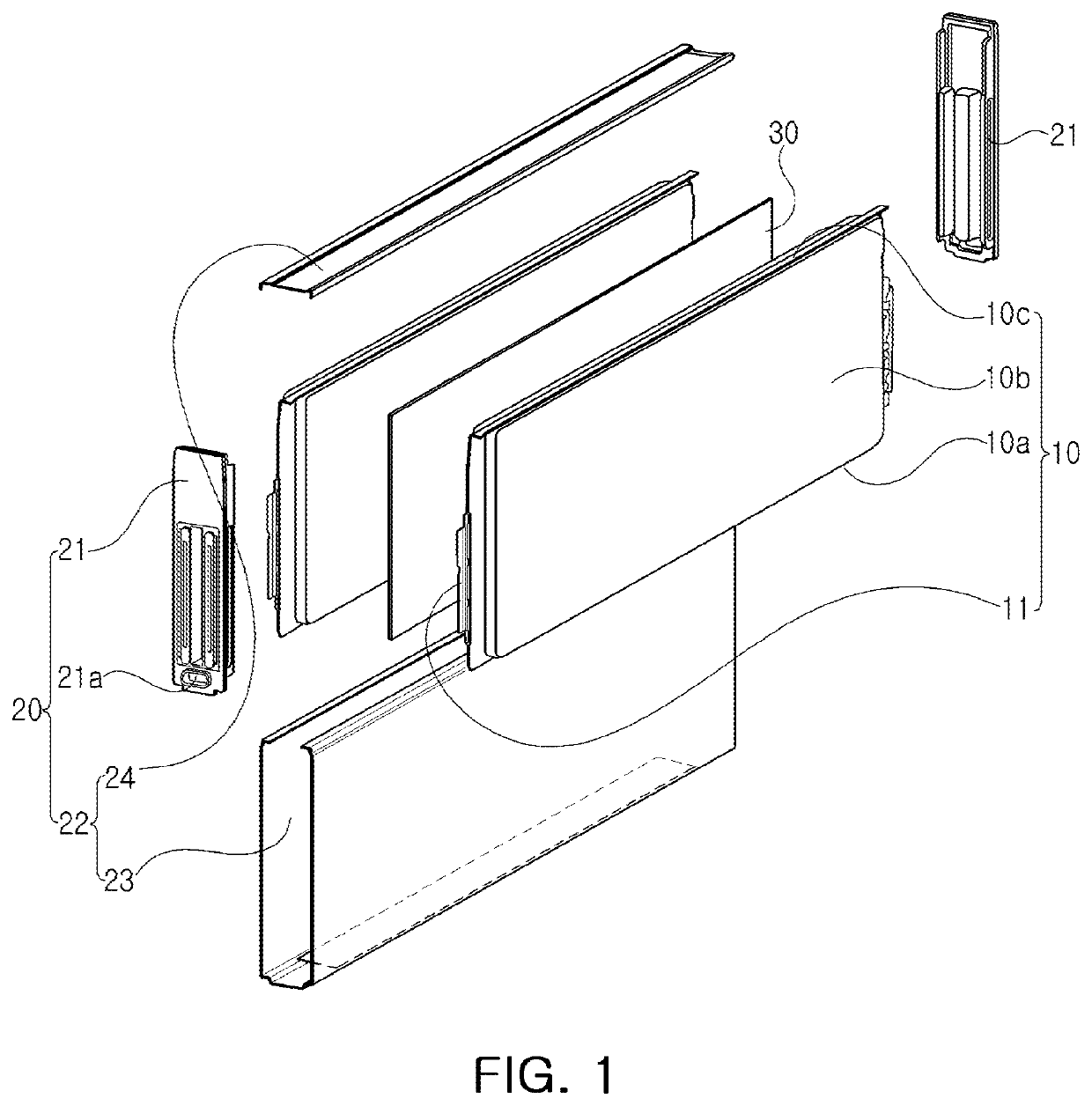 Battery sub-packing unit