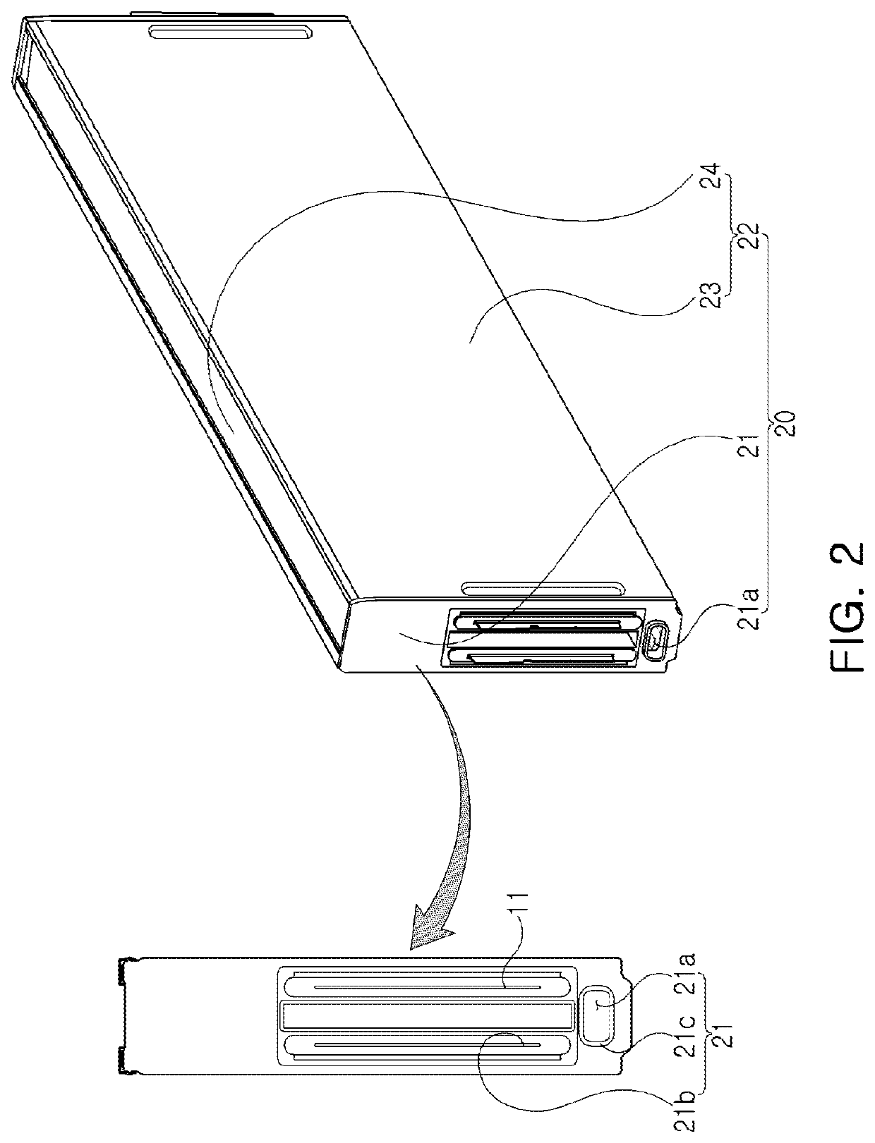 Battery sub-packing unit