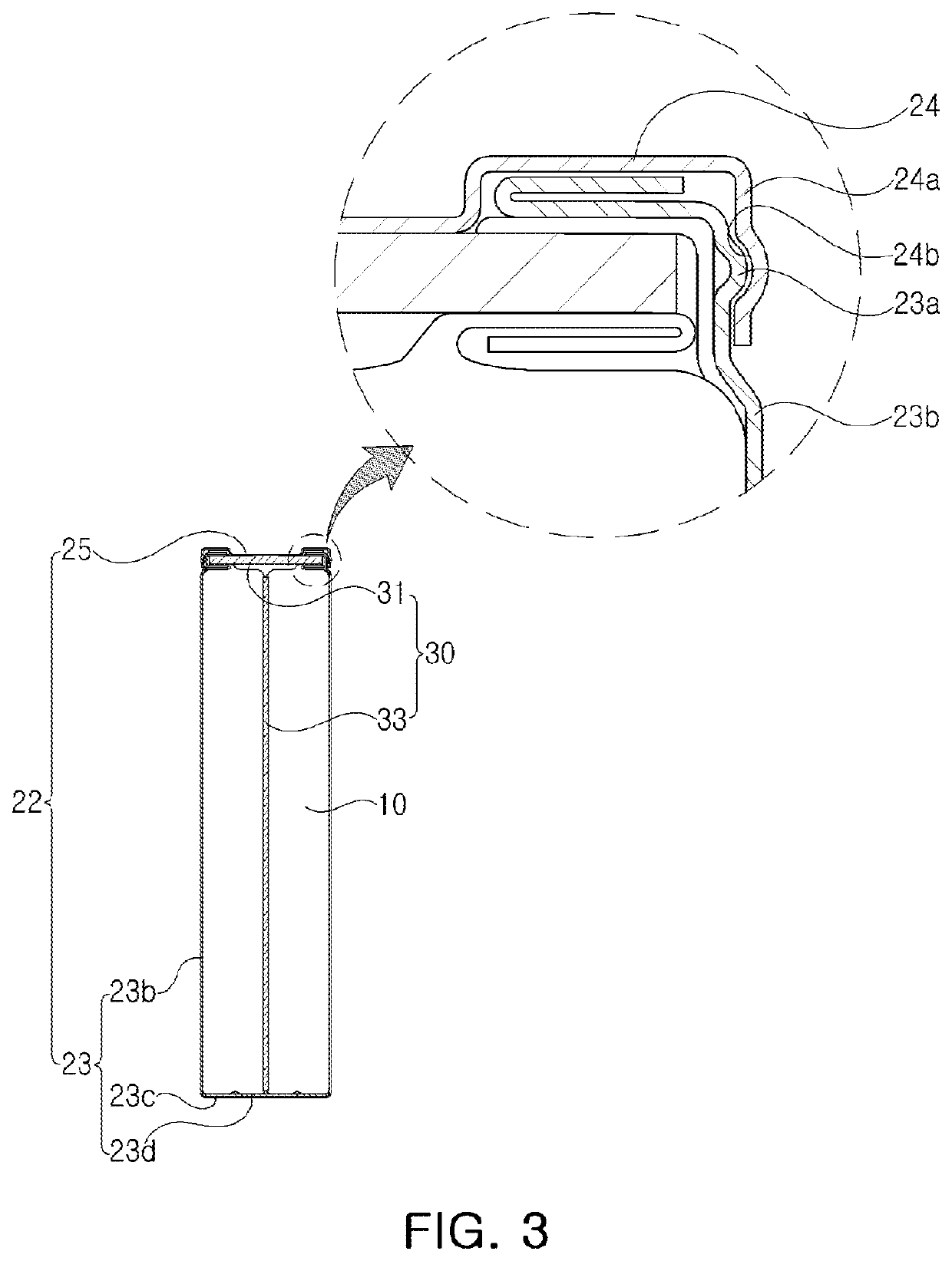 Battery sub-packing unit