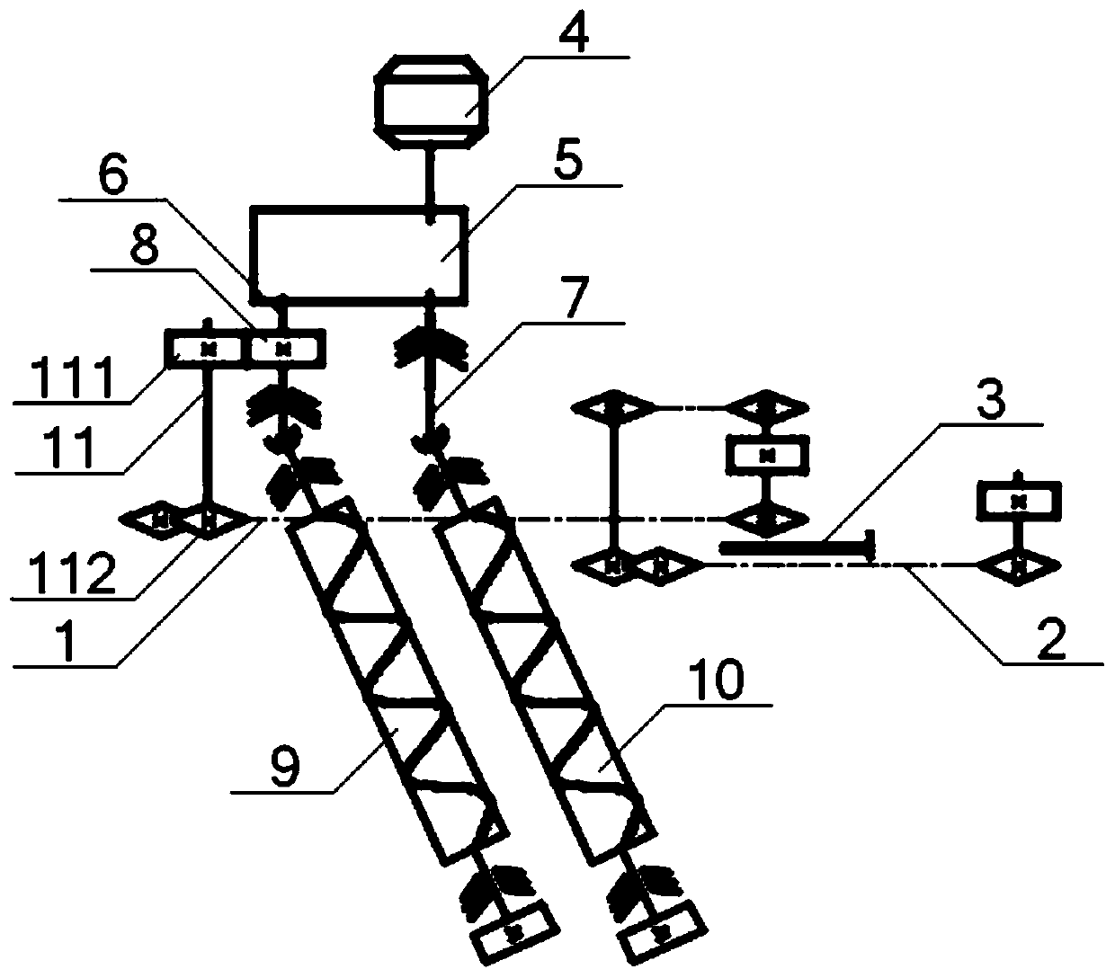 A horizontal feeding hemp stem separator