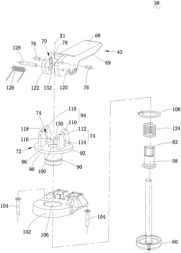 Handheld tool and clamping device thereof