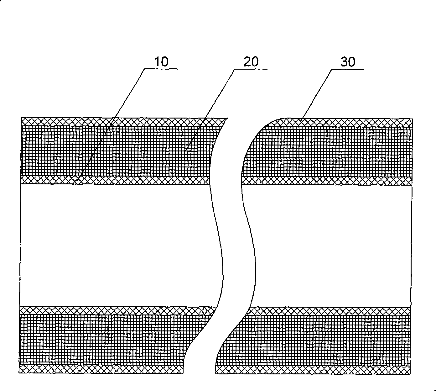 Glass fibre reinforced plastics concrete composite pipeline and method for producing the same