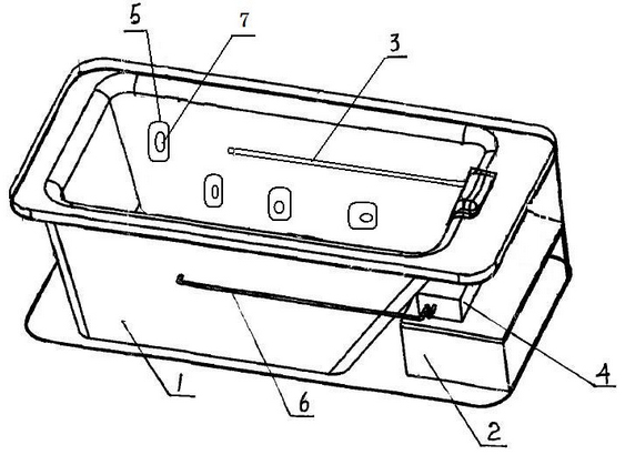 Far-infrared magnet-therapy bathtub