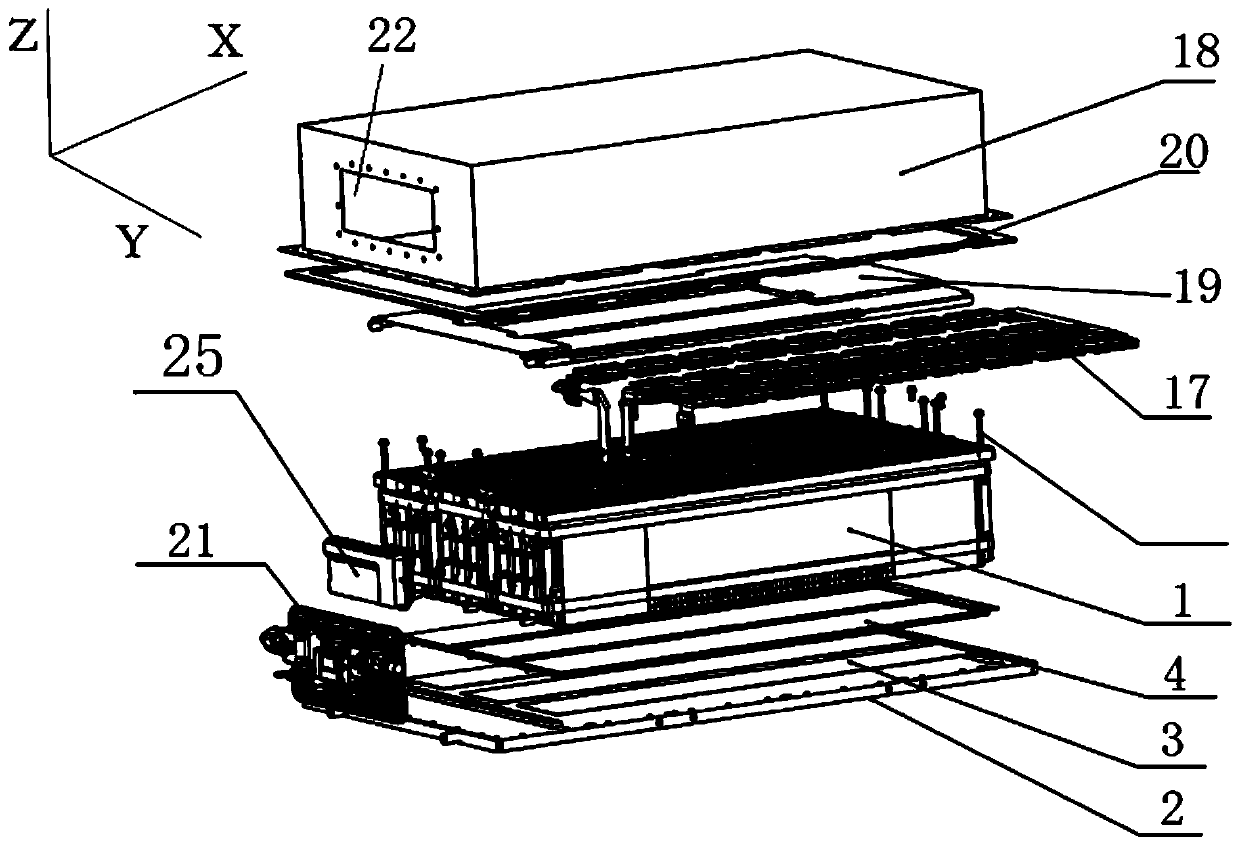 Power battery pack structure and assembly process thereof