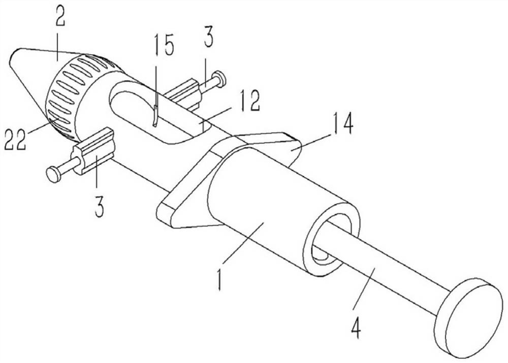 Push type drop output device