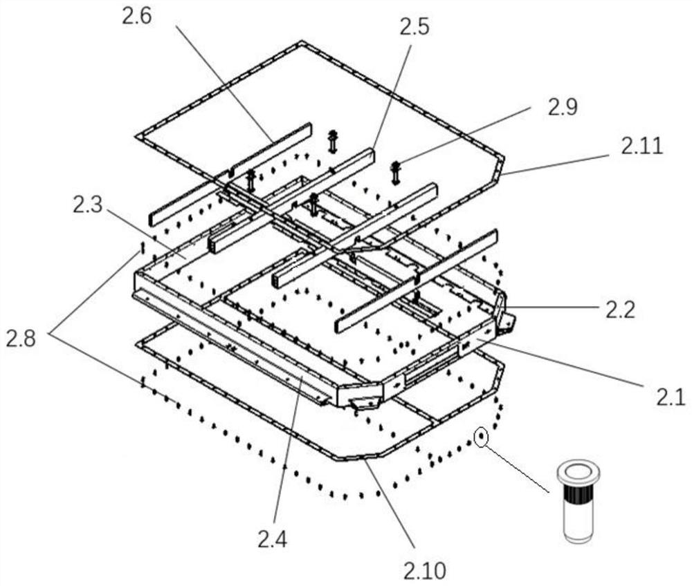 Lower box body of power battery