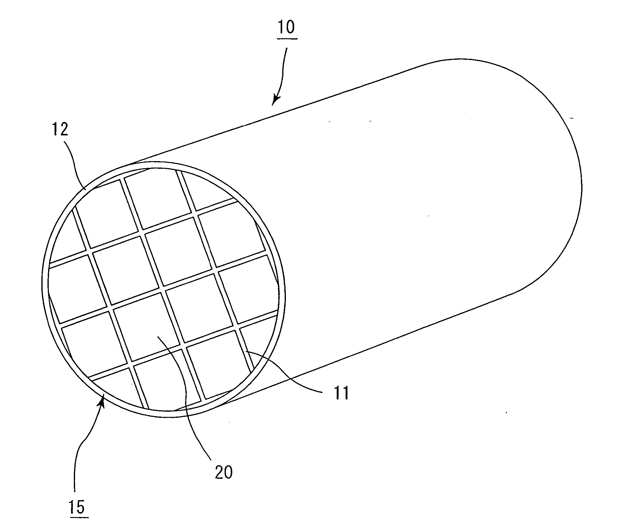 Honeycomb structured body