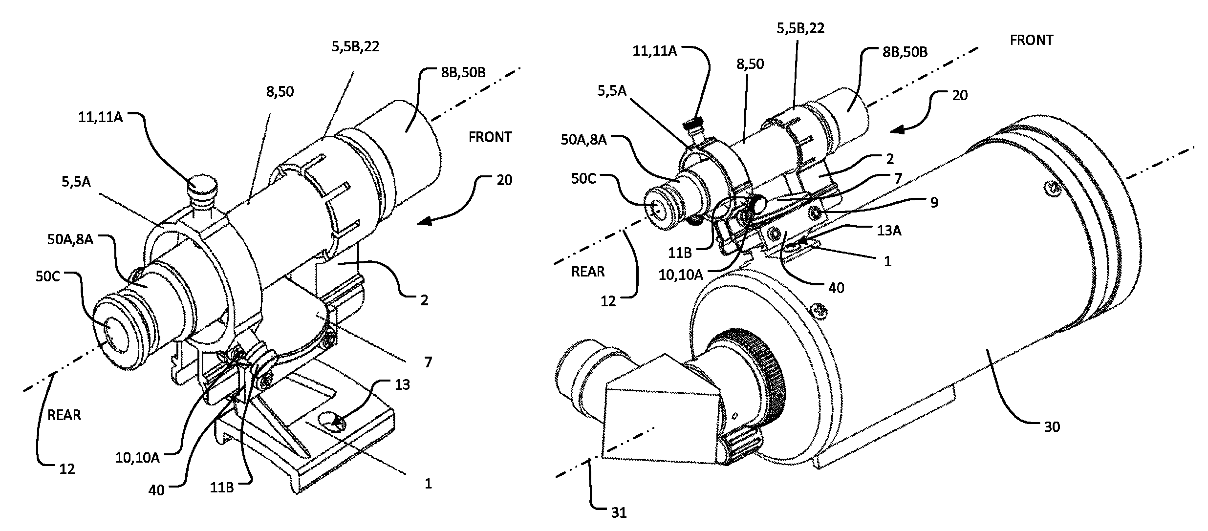 Object finder mounting apparatus, systems for viewing objects and methods for using same