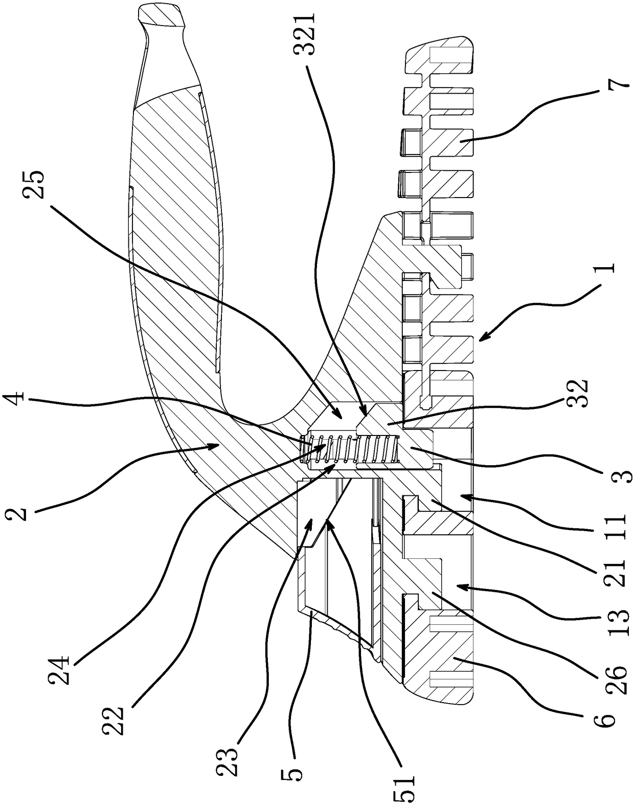 Dismountable floor brush