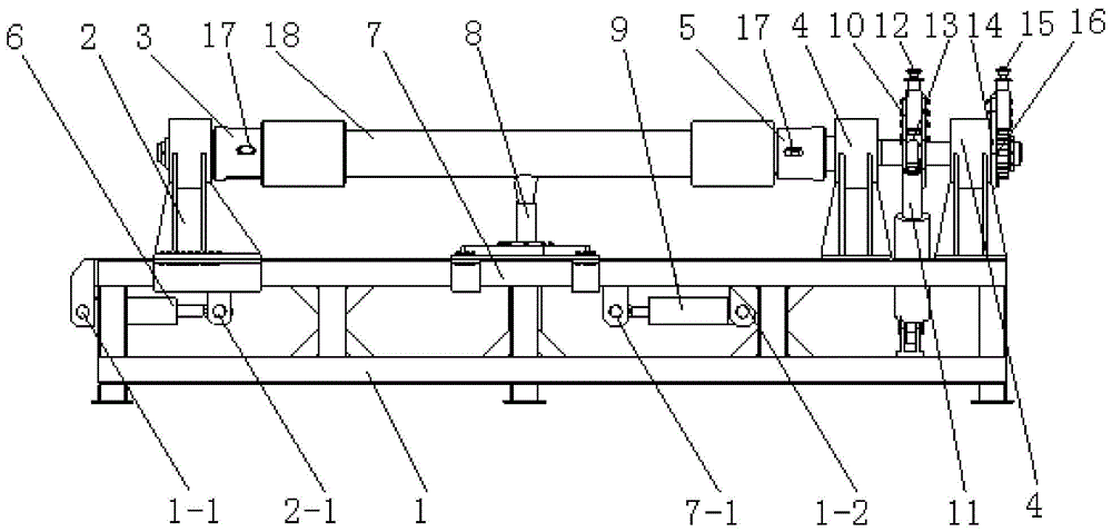 A measuring device for bending stiffness and torsional stiffness of hose