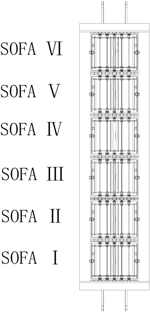 1000MW ultra-supercritical tower-type furnace advanced denitration running method