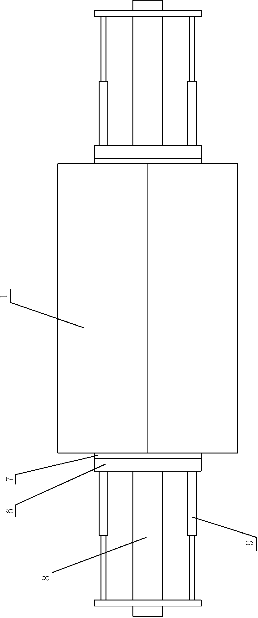 Continuous squeezing force deviation-eliminated roller using atmospheric pressure as squeezing power