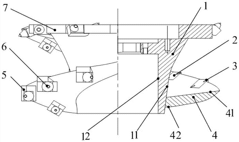 A thin coal seam shearer drum