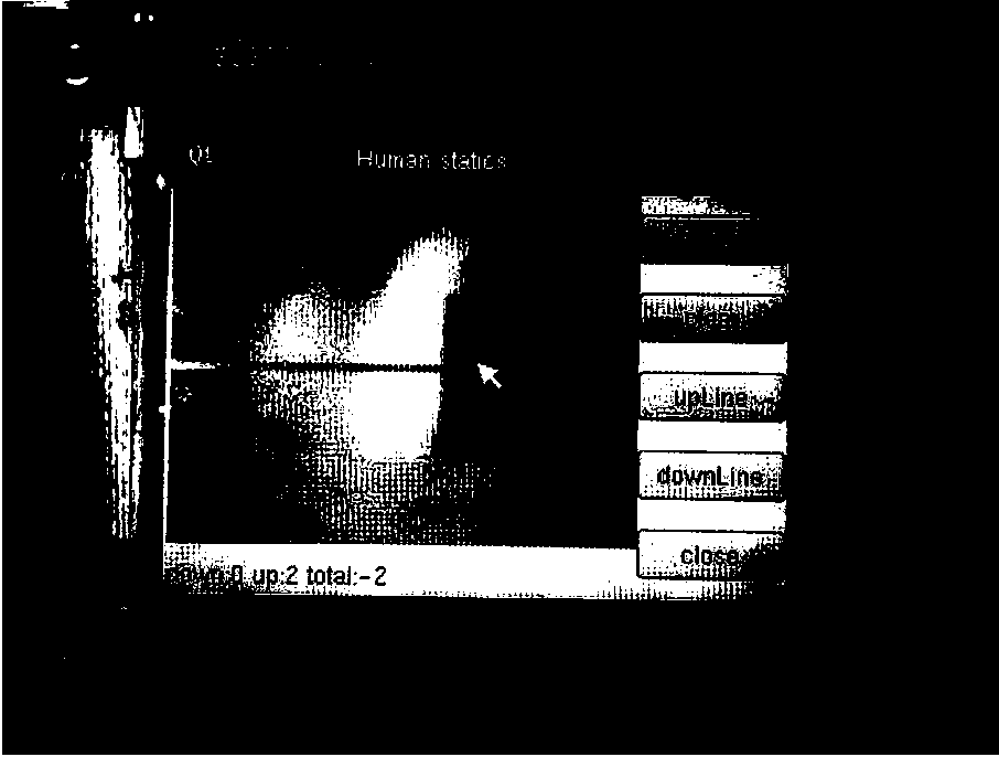 Method for counting people stream based on security and protection video image