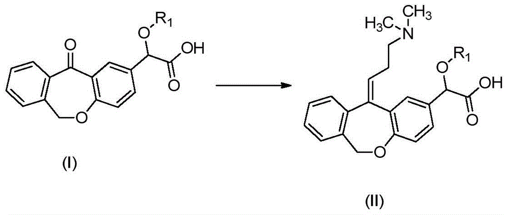 A kind of preparation method of o-hydroxy olopatadine