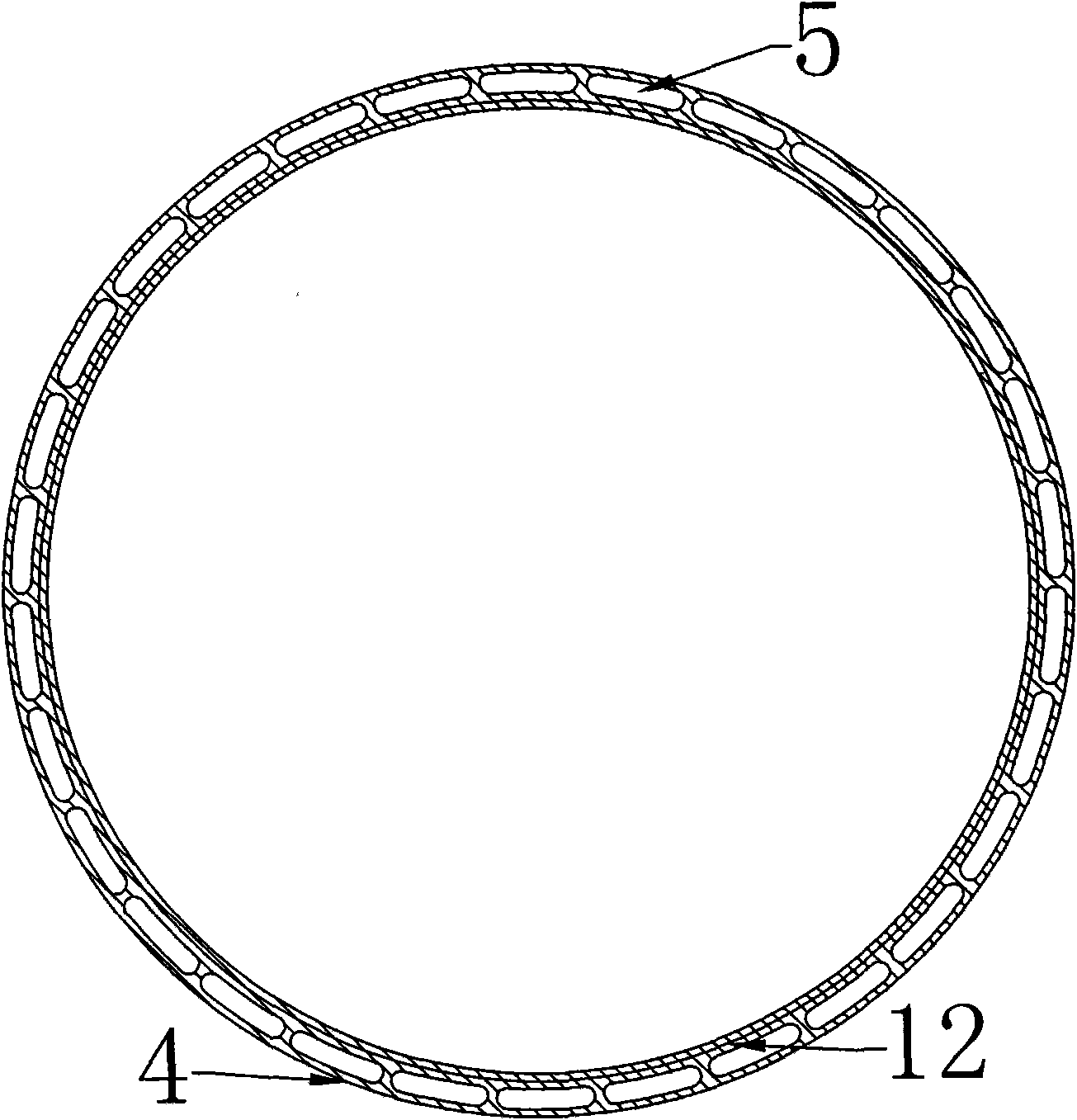 Pressure-bearing double-cycle all-plastic water tank liner