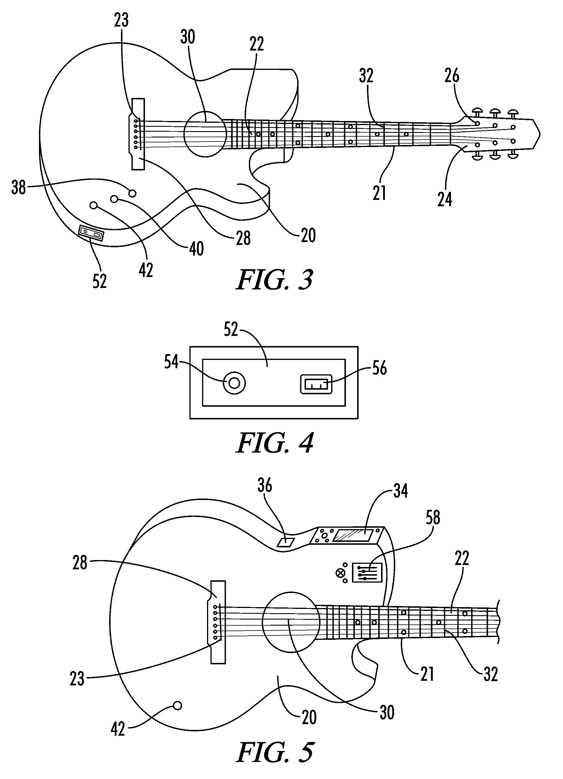 Stringed musical instrument having a built in hand-held type computer