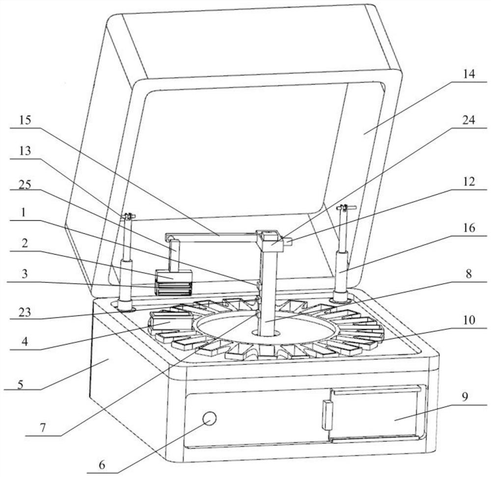 Full-automatic liquid-based cell dyeing machine based on liquid-based thin-layer cell technology