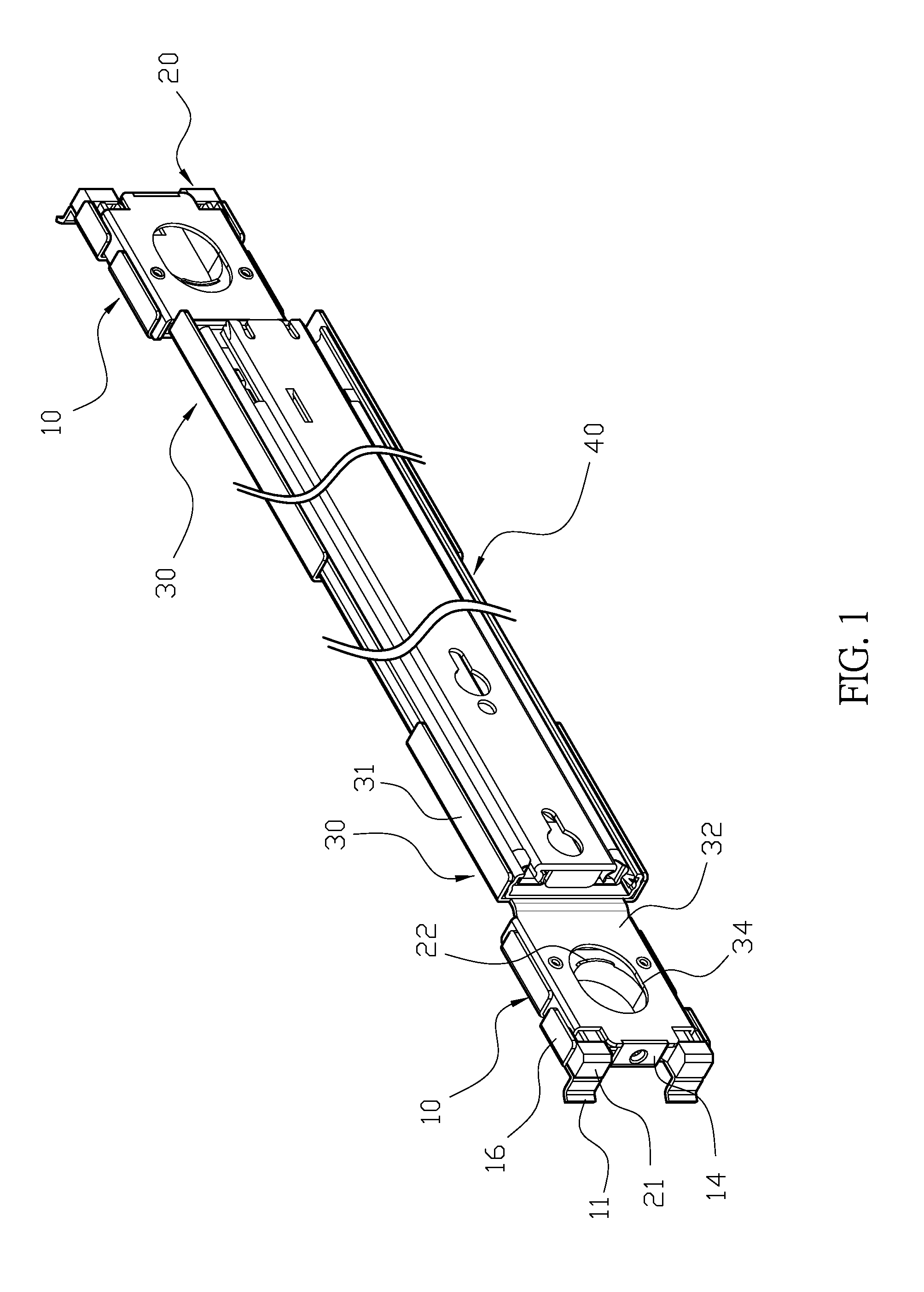 Fast rail bracket securing structure for server